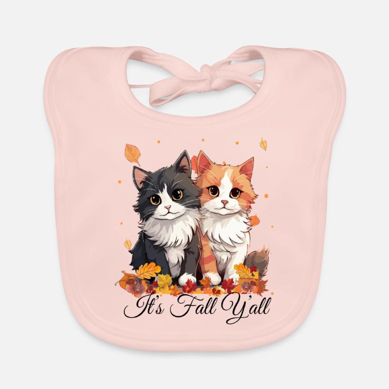 Es ist Fall Y alle - Baby Bio-Lätzchen - Rose