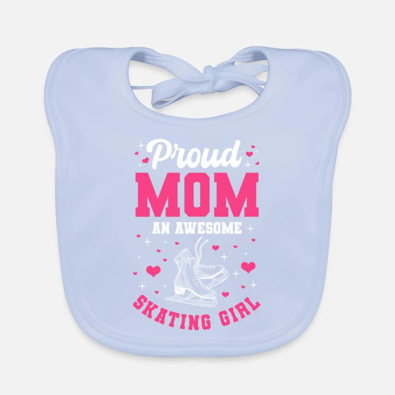 Fière mère Patineuse Bavoir bio Bébé