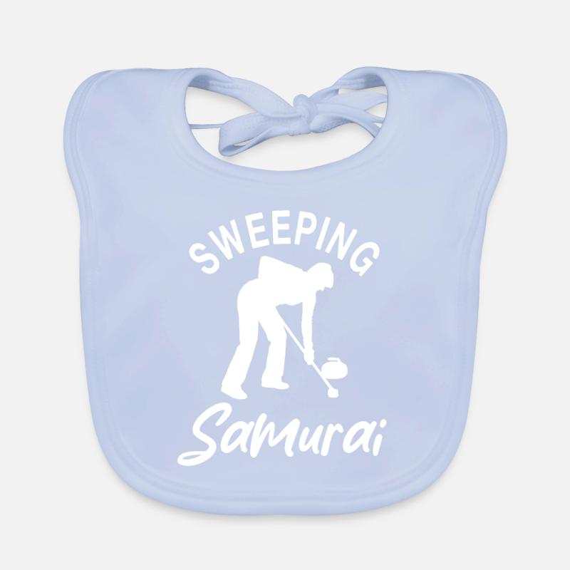 Conception de curling de samouraï Bavoir bio Bébé