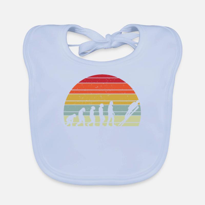 Ski Jumping Evolution Organic Baby Bibs