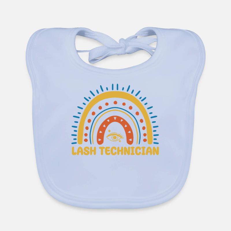 Lash Tech Boho Rainbow Organic Baby Bibs