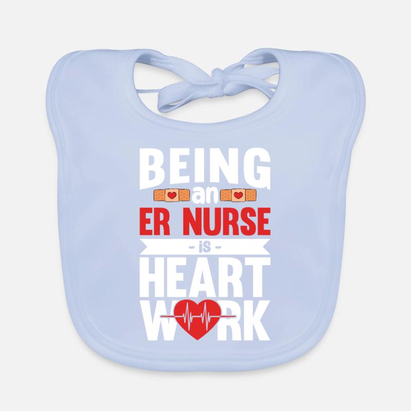 Lustige Krankenschwester Geschenke Baby Bio-Lätzchen