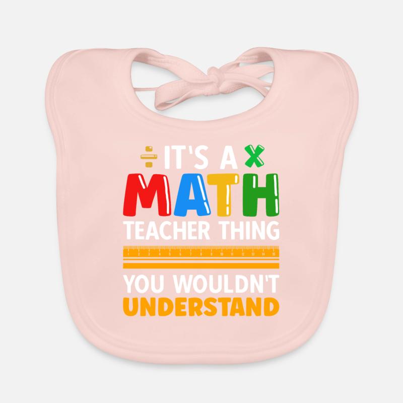 Mathelehrer Spruch Mathematiker Baby Bio-Lätzchen