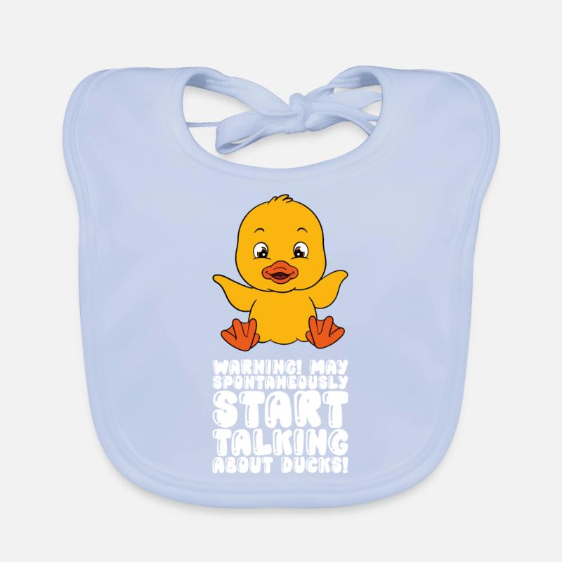 Funny Duck Cute Ducks Organic Baby Bibs