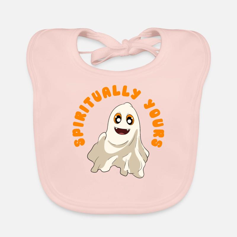 Halloween Pumpkin Halloween Ghost Organic Baby Bibs