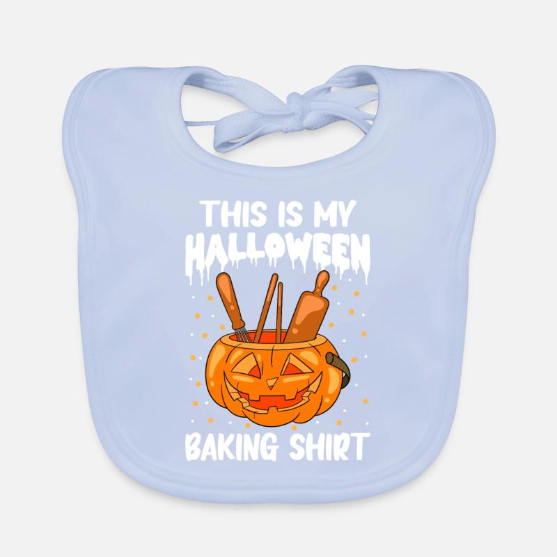 Bäcker Halloween Geschenke Konditor Baby Bio-Lätzchen