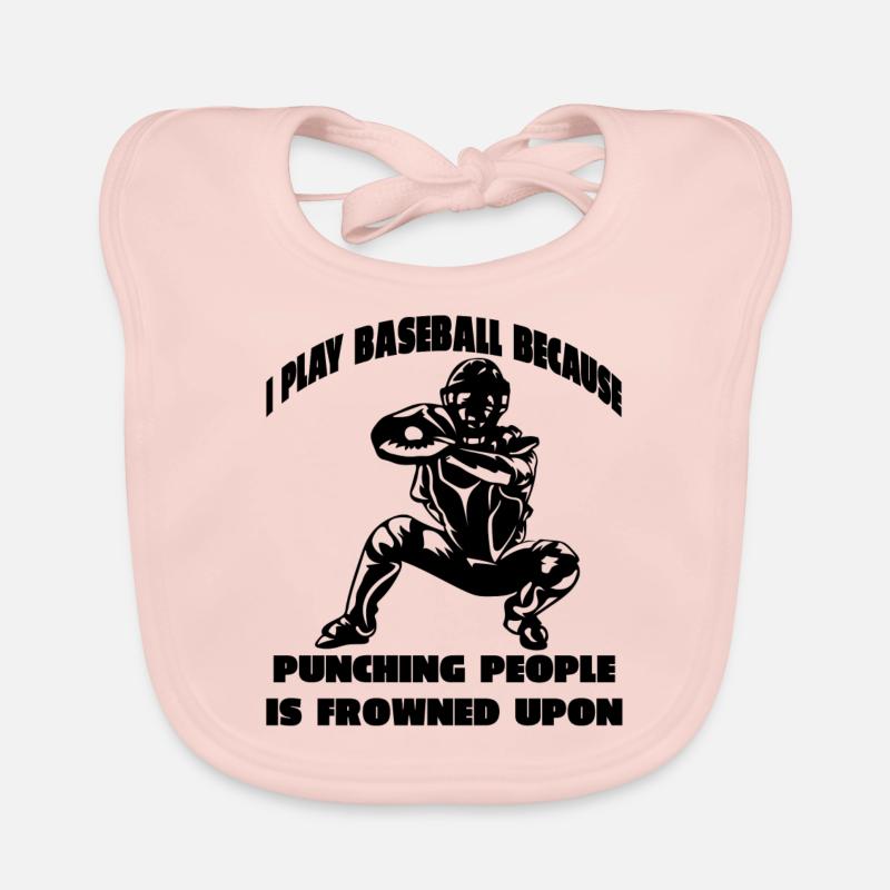 Baseball Baseballteam Baseballspieler Baseballer Baby Bio-Lätzchen