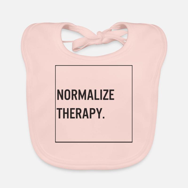 Chemise de sensibilisation à la santé mentale, Normalize Therapy Bavoir bio Bébé