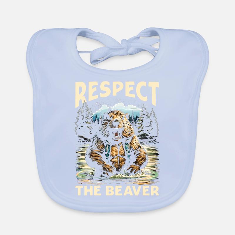 Respectez le castor Bavoir bio Bébé