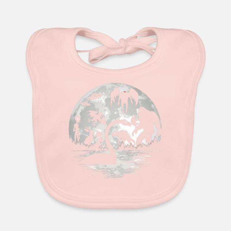 Bigfoot Mothman Jersey Devil Alien Cryptids Organic Baby Bibs