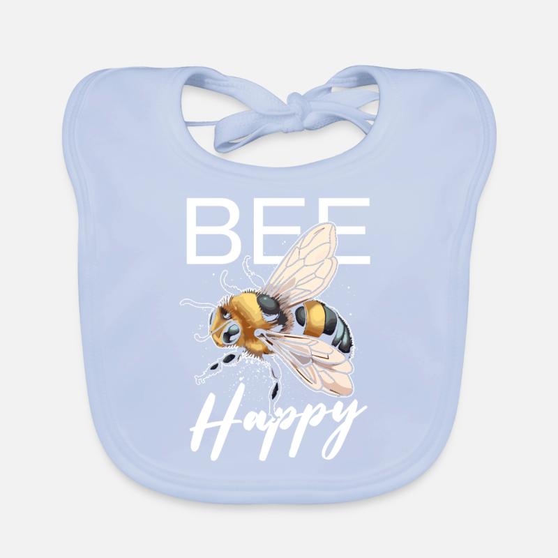 Abeille heureuse Bavoir bio Bébé