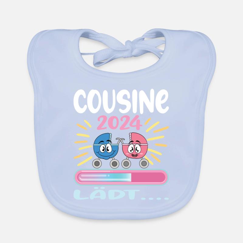 Cousine werden Cousine 2024 Baby Bio-Lätzchen