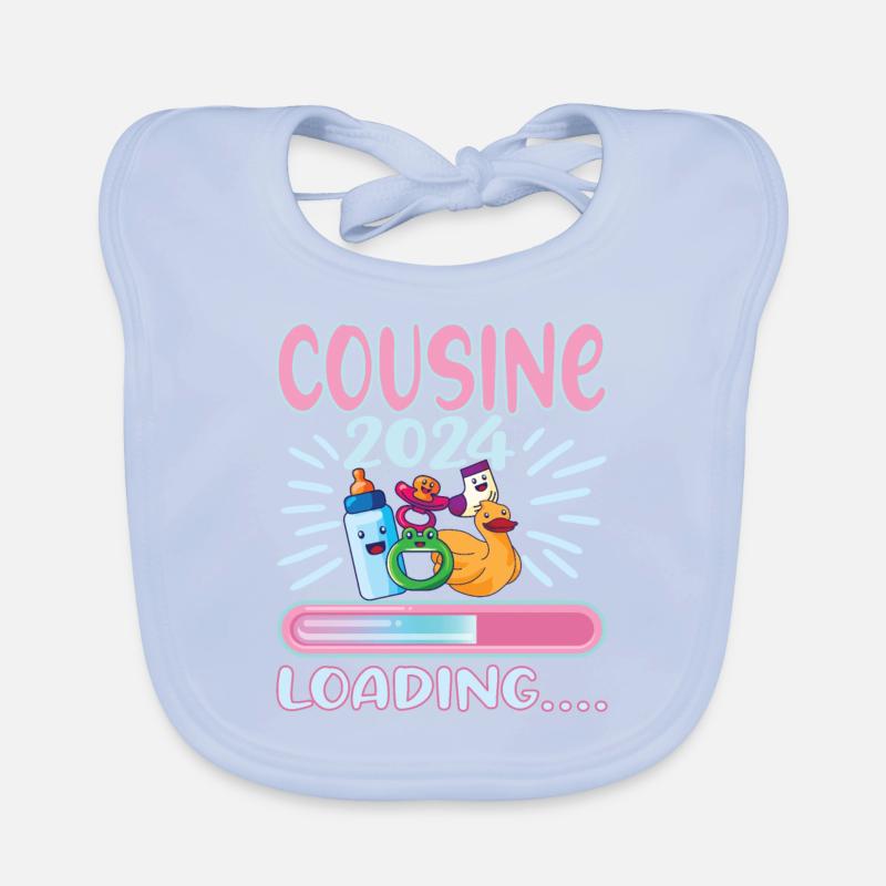 Cousine werden Cousine 2024 Baby Bio-Lätzchen