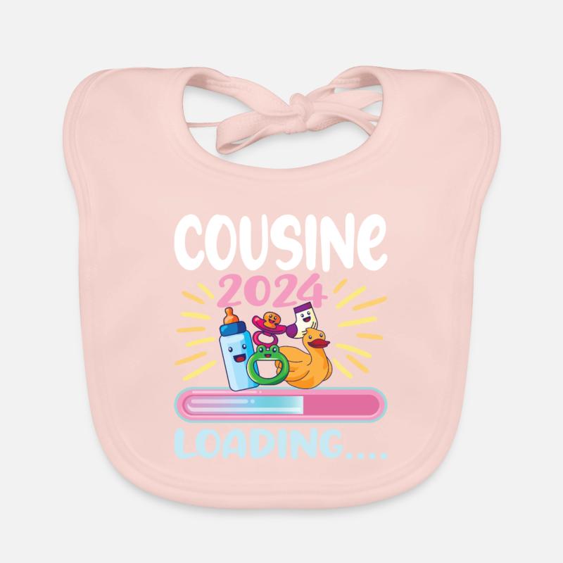 Cousine werden Cousine 2024 Baby Bio-Lätzchen