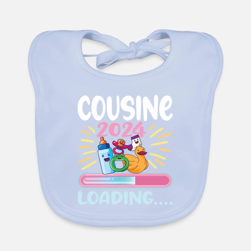 Cousine werden Cousine 2024 Baby Bio-Lätzchen