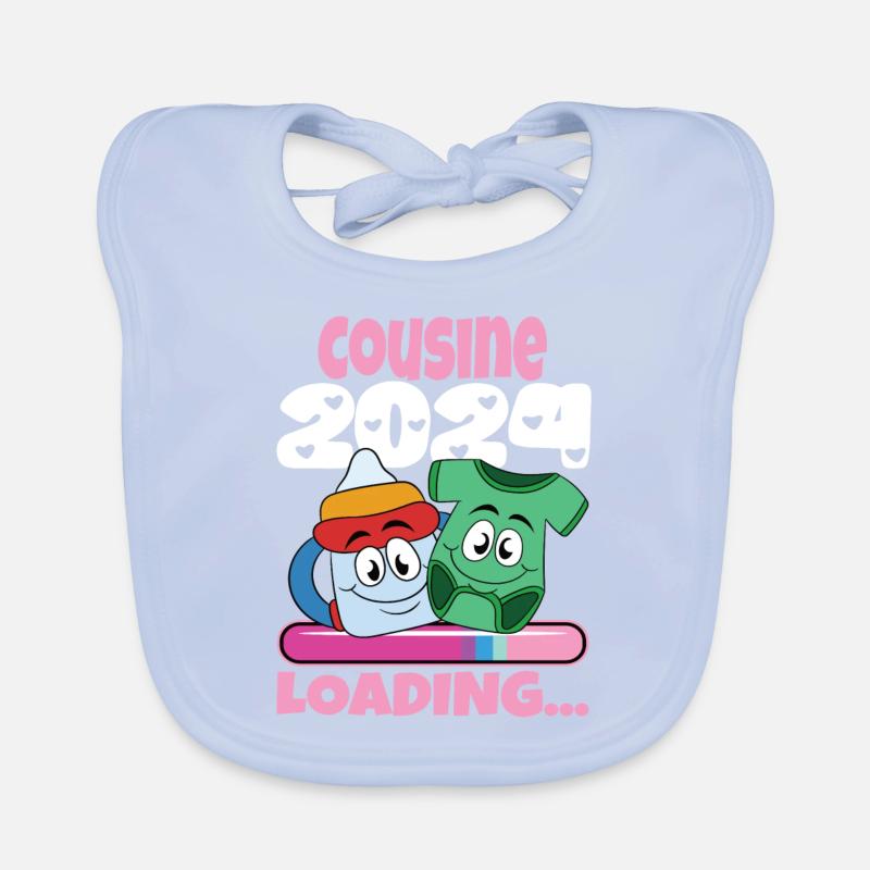 Cousine werden Cousine 2024 Baby Bio-Lätzchen