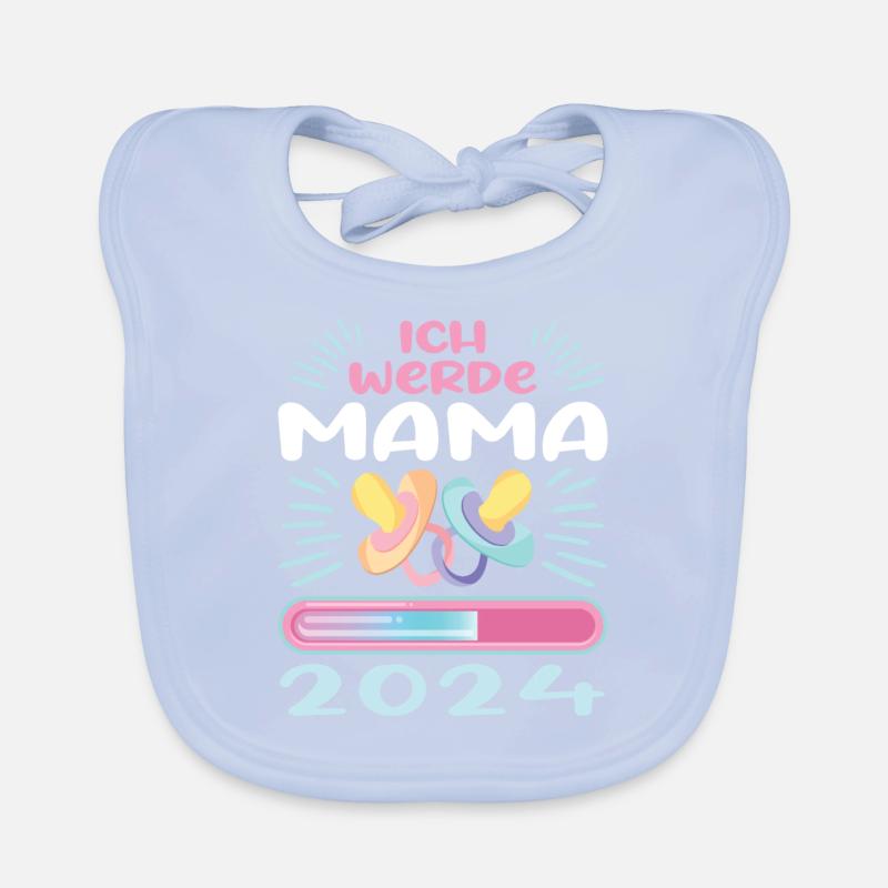 Mama 2024 werdende Mutter Schwangerschaft Baby Bio-Lätzchen