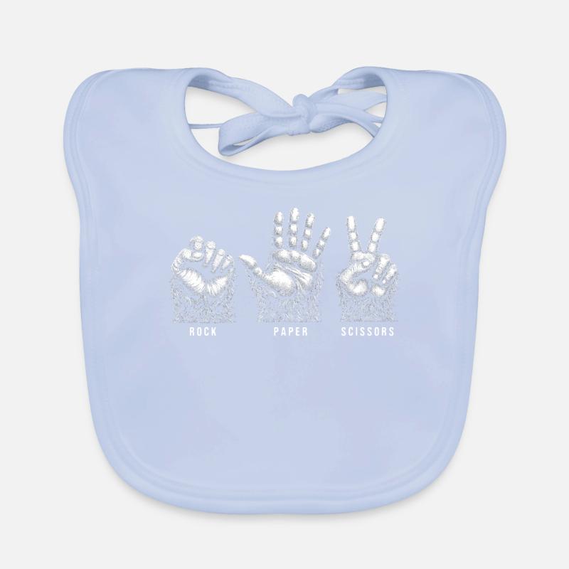 Ciseaux à papier de roche Bavoir bio Bébé