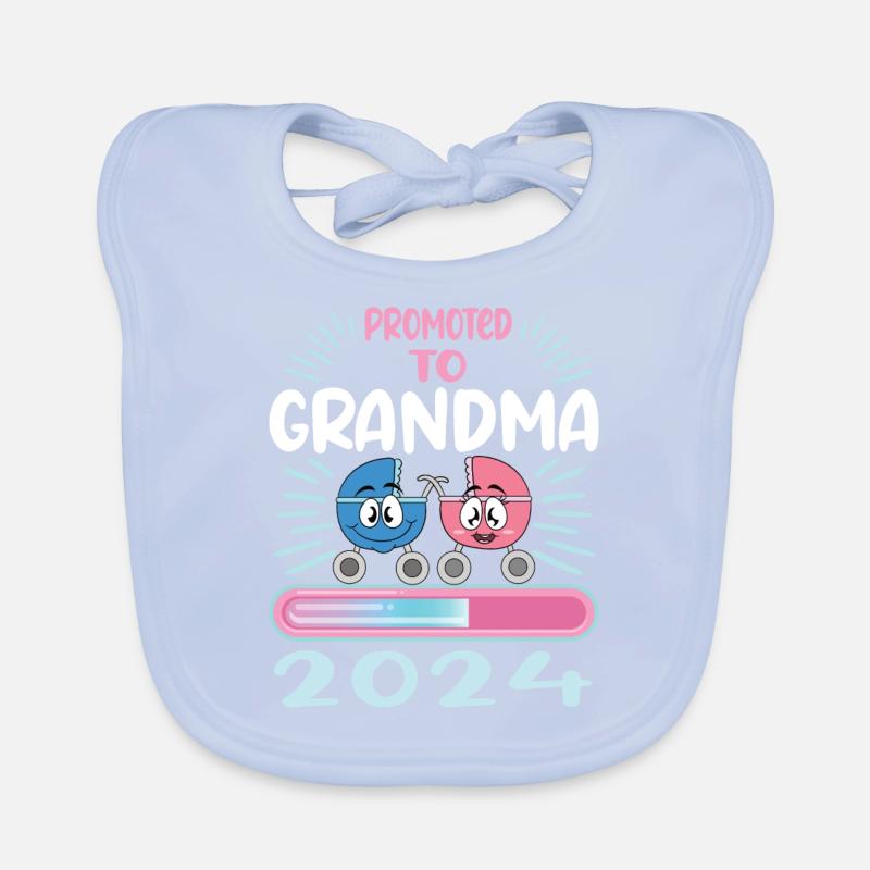 Oma 2024 werdende Oma 2024 Loading Baby Bio-Lätzchen