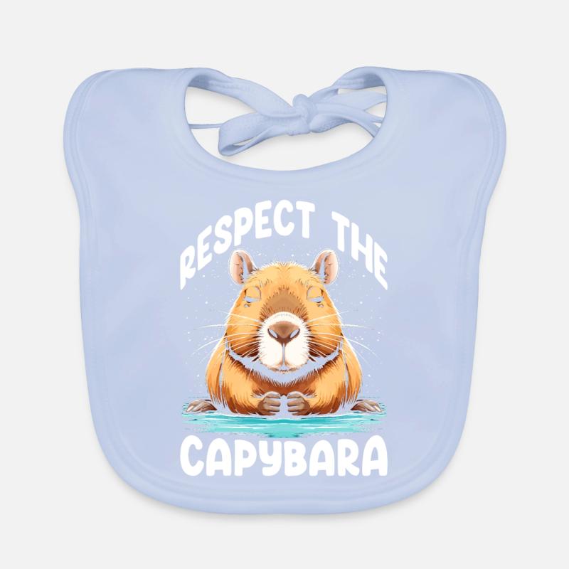 Respectez le Capybara Bavoir bio Bébé