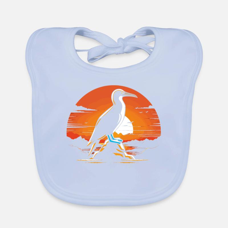 Seabird Blue-footed Organic Baby Bibs