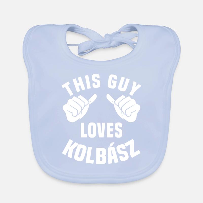 Kolbász Type Organic Baby Bibs