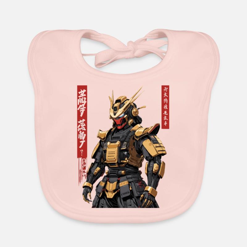 Samurai-Roboter Baby Bio-Lätzchen