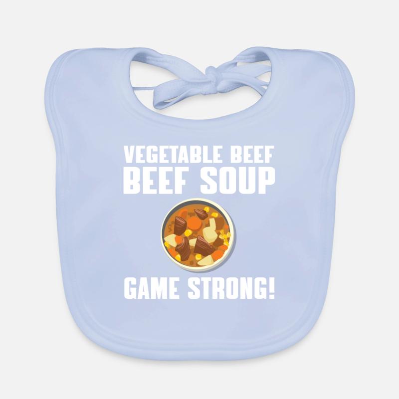 Vegetable soup with beef Game Strong Organic Baby Bibs