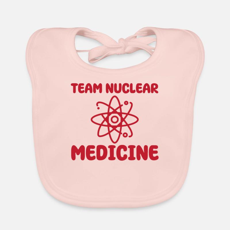 Équipe Technologue en médecine nucléaire - Bavoir bio Bébé - rose