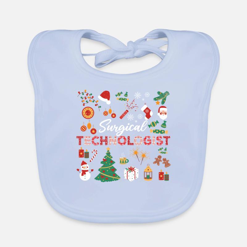 Chirurgisch-technischer Assistent Weihnachten Baby Bio-Lätzchen
