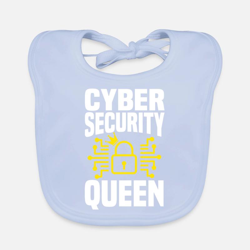 Cyber Security Königin Baby Bio-Lätzchen