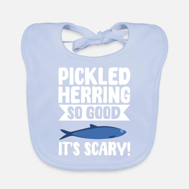 eFunny Pickled Herring Gift Idea Organic Baby Bibs
