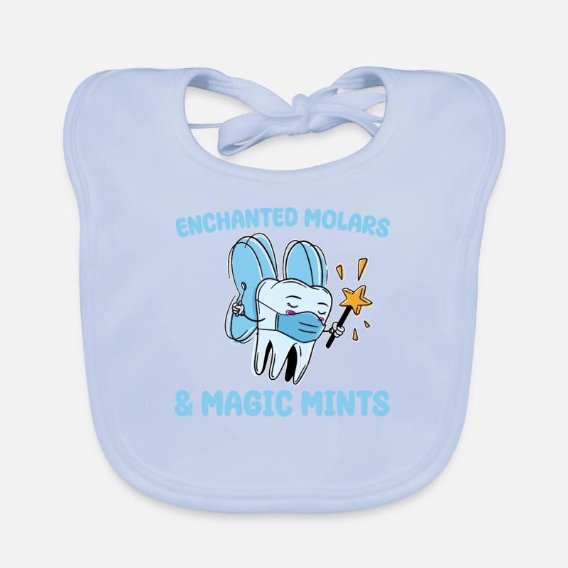 Conception de dentiste pédiatrique Bavoir bio Bébé