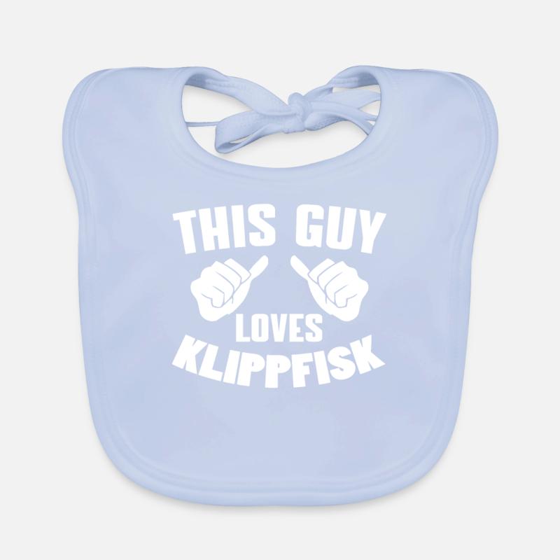 Ce gars aime clipfisk Bavoir bio Bébé