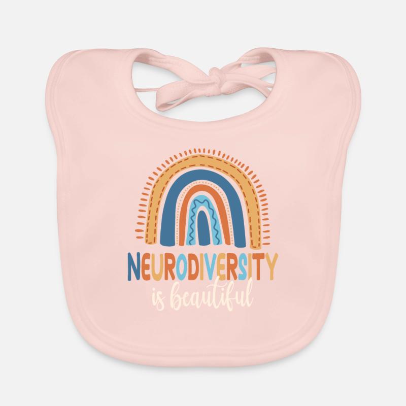 Autisme Neurodiversité Bavoir bio Bébé