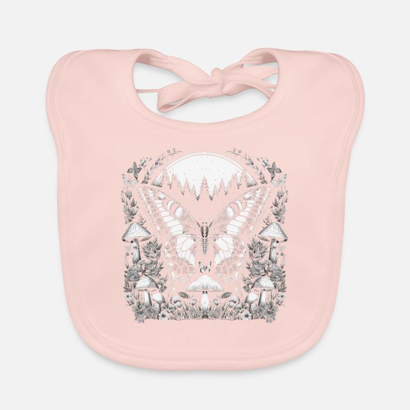 Papillon de noyau de fée Bavoir bio Bébé