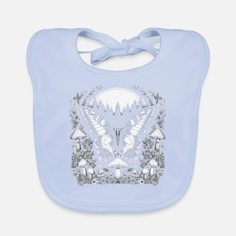 Fairy Core Butterfly Organic Baby Bibs
