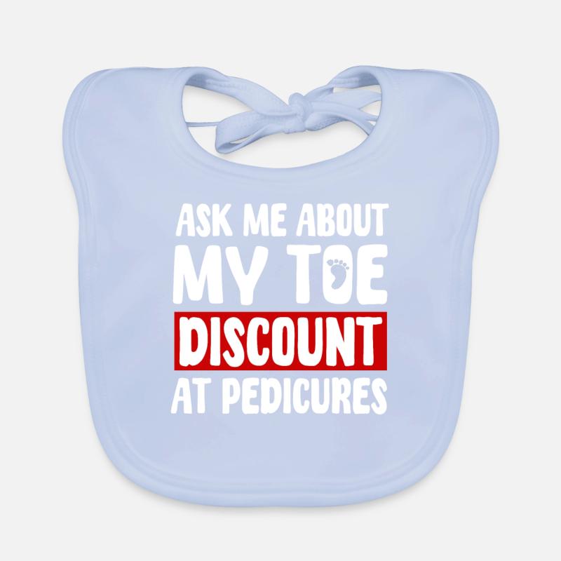 Witzige Zehenamputation Geschenkidee Baby Bio-Lätzchen