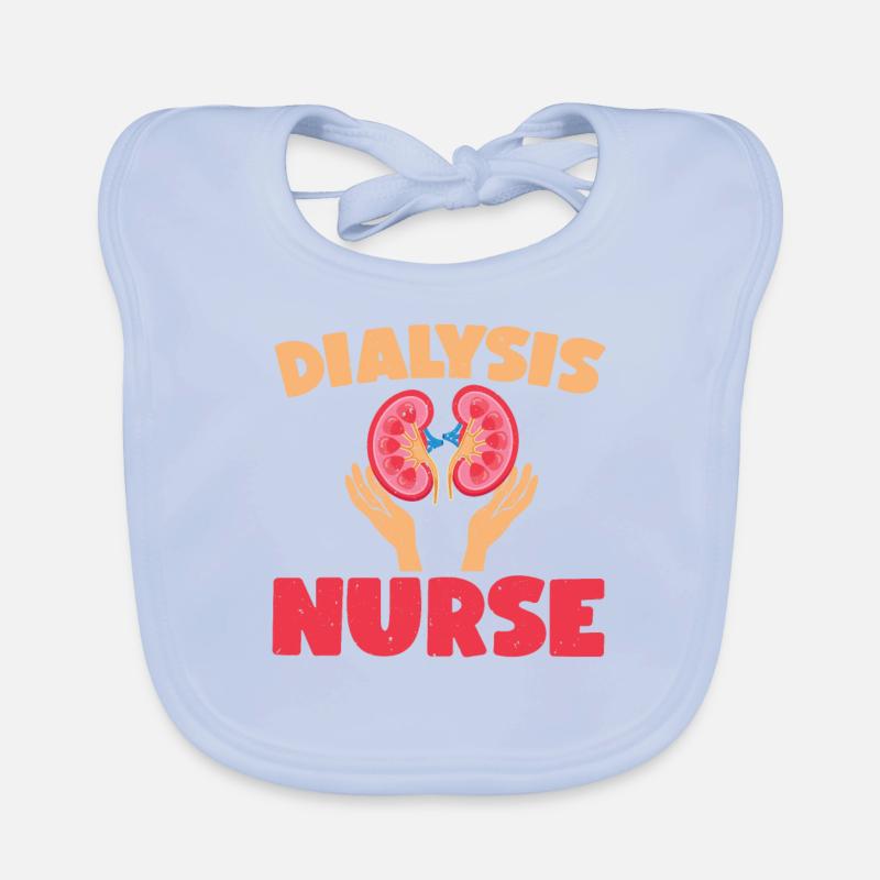 Infirmière en dialyse Bavoir bio Bébé