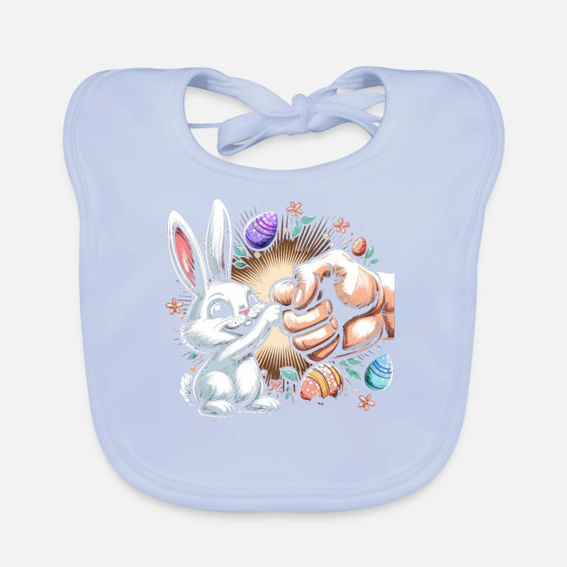 Poing de lapin cool Bavoir bio Bébé