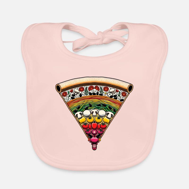 Pizza Unity MLK Day Commemorative Organic Baby Bibs