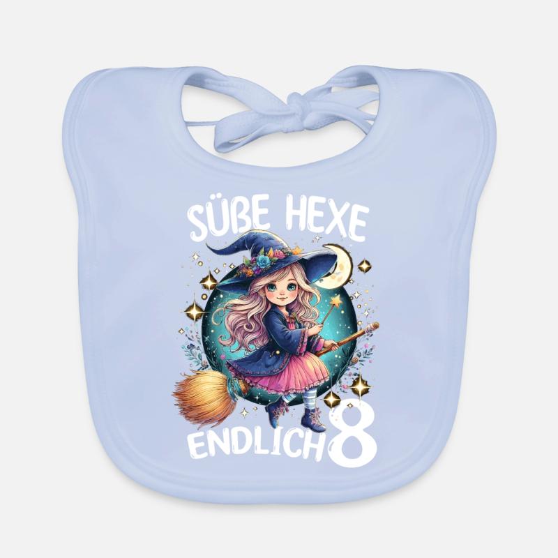 Sweet Witch Finally 8 Organic Baby Bibs