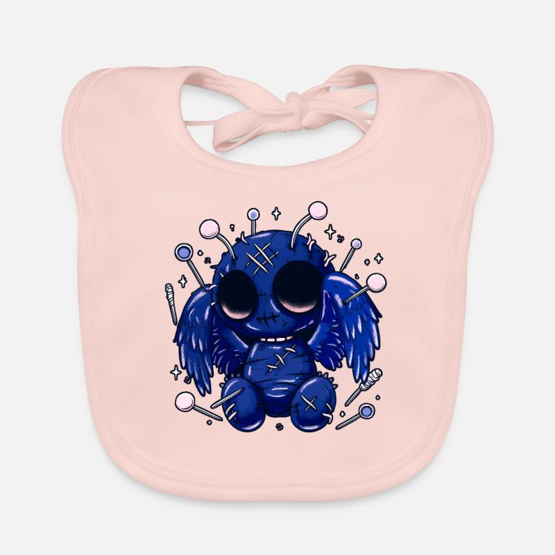 Pastel Goth Cute Mothman Baby Bio-Lätzchen