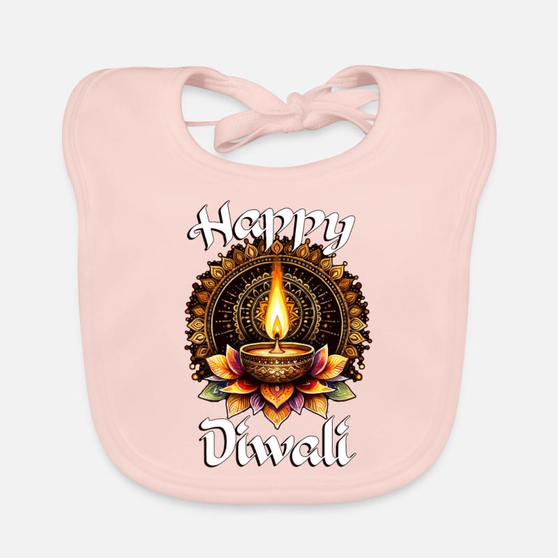 Joyeux Diwali Bavoir bio Bébé