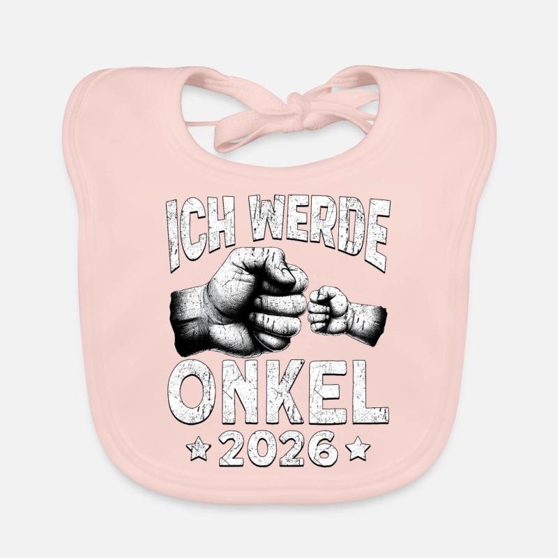 Ich werde Onkel 2026 Baby Bio-Lätzchen