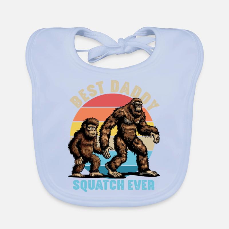 Meilleur Daddy Squatch de tous les temps Bavoir bio Bébé