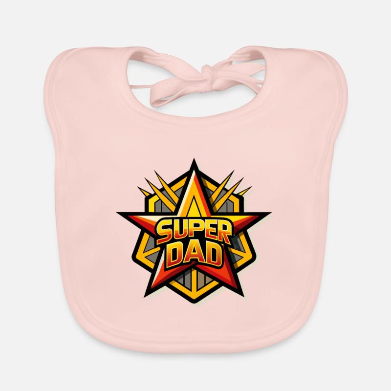 FATHER'S DAY STAR Organic Baby Bibs