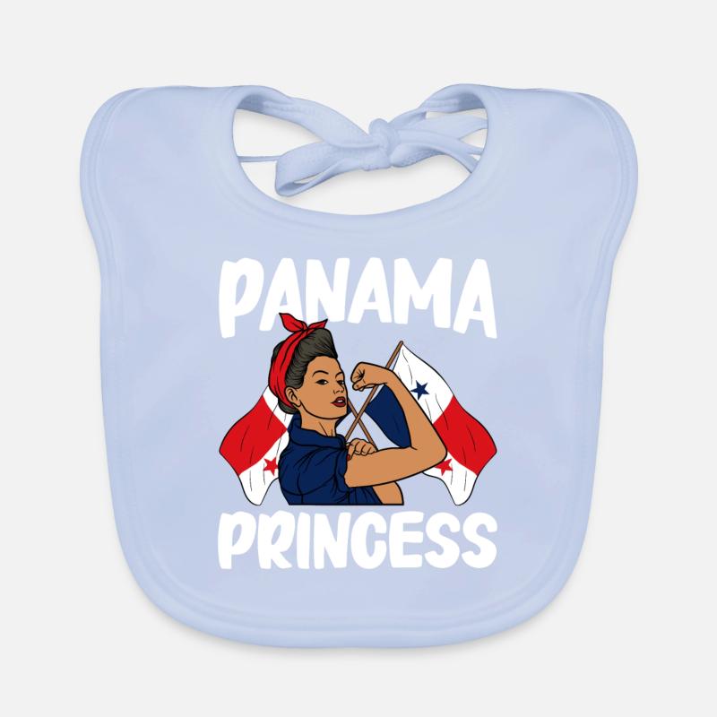 Drapeau panaméen Drapeau panaméen Bavoir bio Bébé