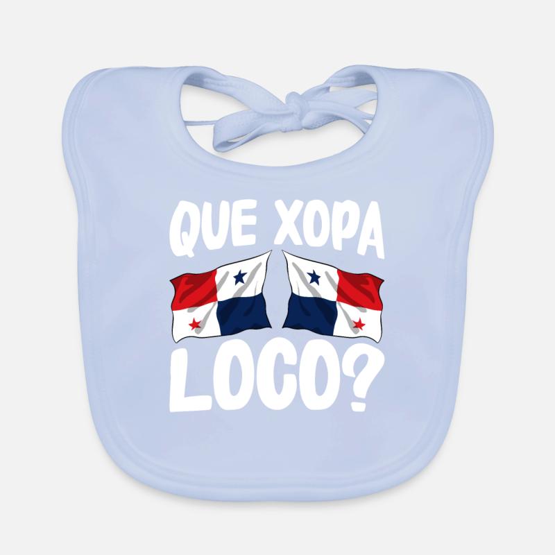 Drapeau panaméen Drapeau panaméen Bavoir bio Bébé
