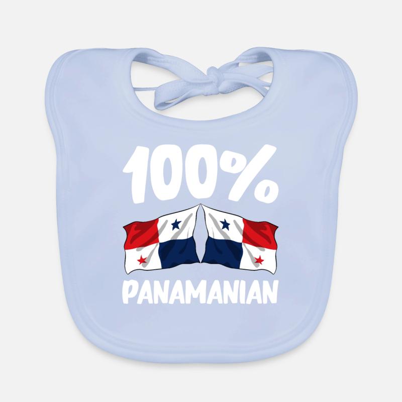 Drapeau panaméen Drapeau panaméen Bavoir bio Bébé